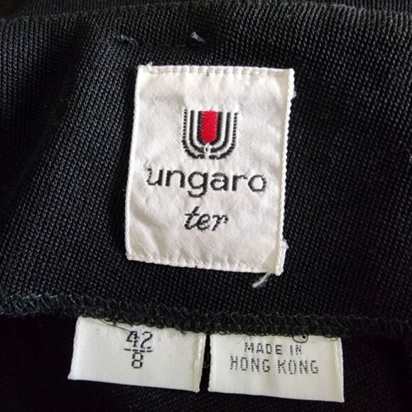 Ungaro ter Black Wool Pencil Skirt 8 - Picture 5 of 6